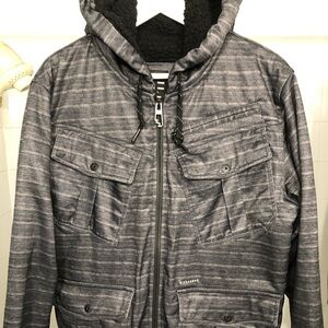 Men Billabong zip up hoodie jacket size large